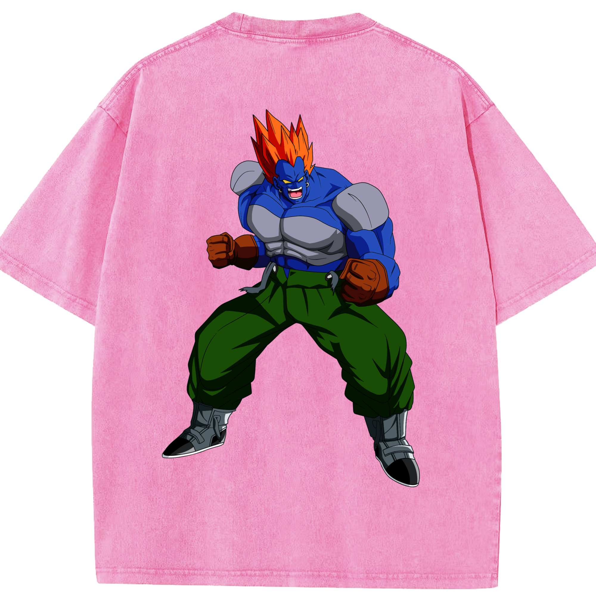 （画像用） ドラゴンボール DRAGON BALL 綿100% ヴィンテージ風 半袖Tシャツ（背面プリント）